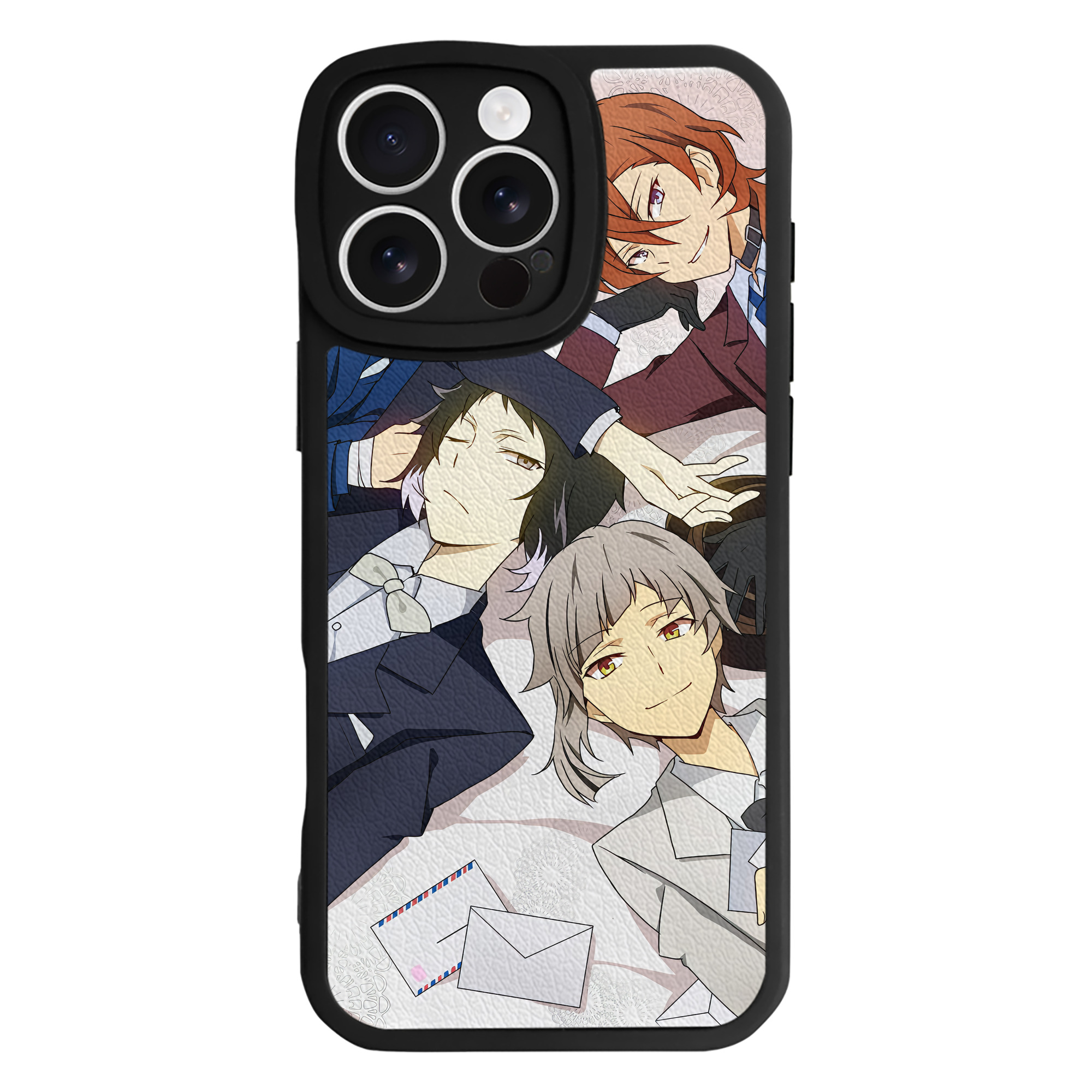 （画像用） 文豪ストレイドッグス Bungo Stray Dogs 【iPhone 16シリーズ対応】シリコンスマホケース（レザー調） 材質：シリコン